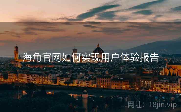 海角官网如何实现用户体验报告