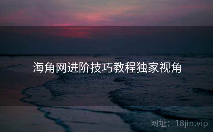 海角网进阶技巧教程独家视角